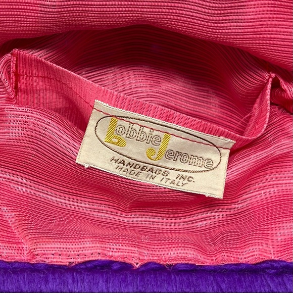 Bobbie Jerome Vintage 1950's Wool Crochet Small Chain Handbag - Picture 8 of 11